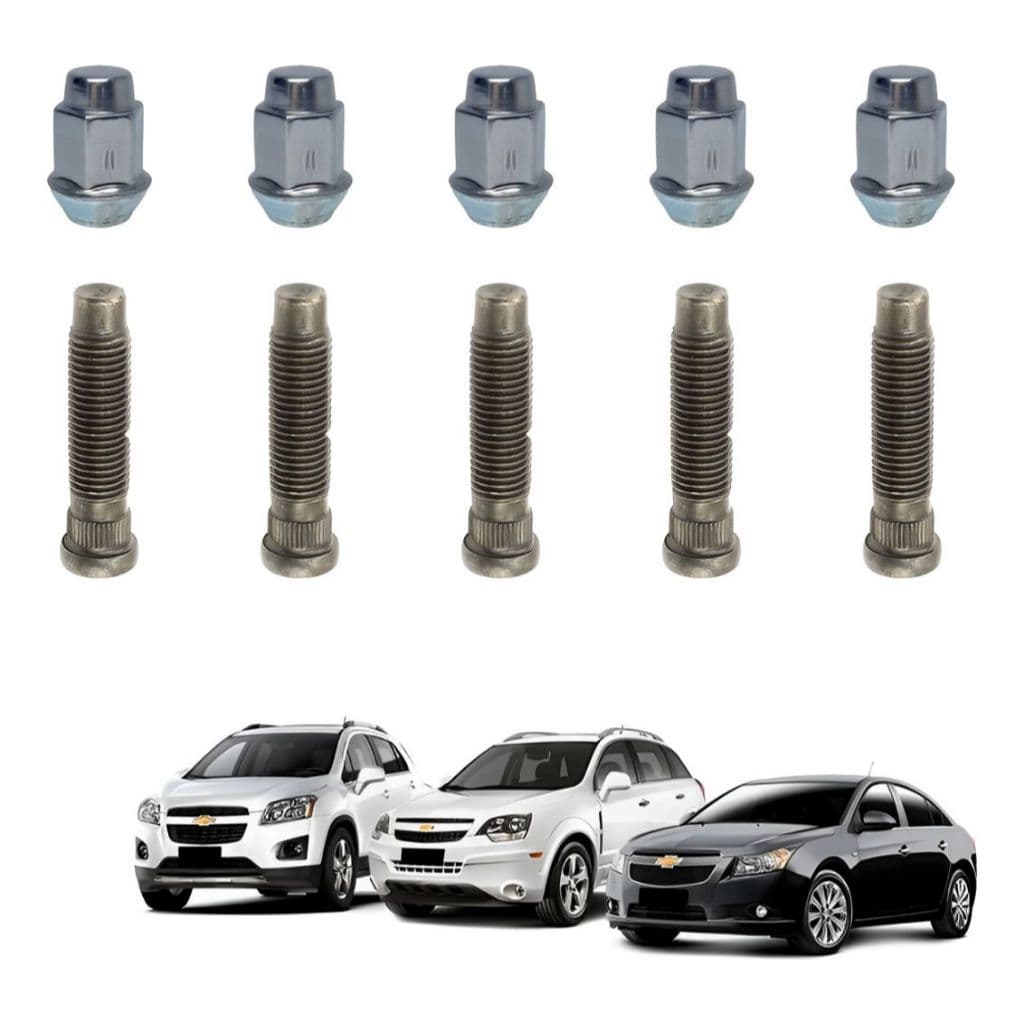 20 Prisioneiro Parafuso Roda Com Porca Captiva Cruze Tracker