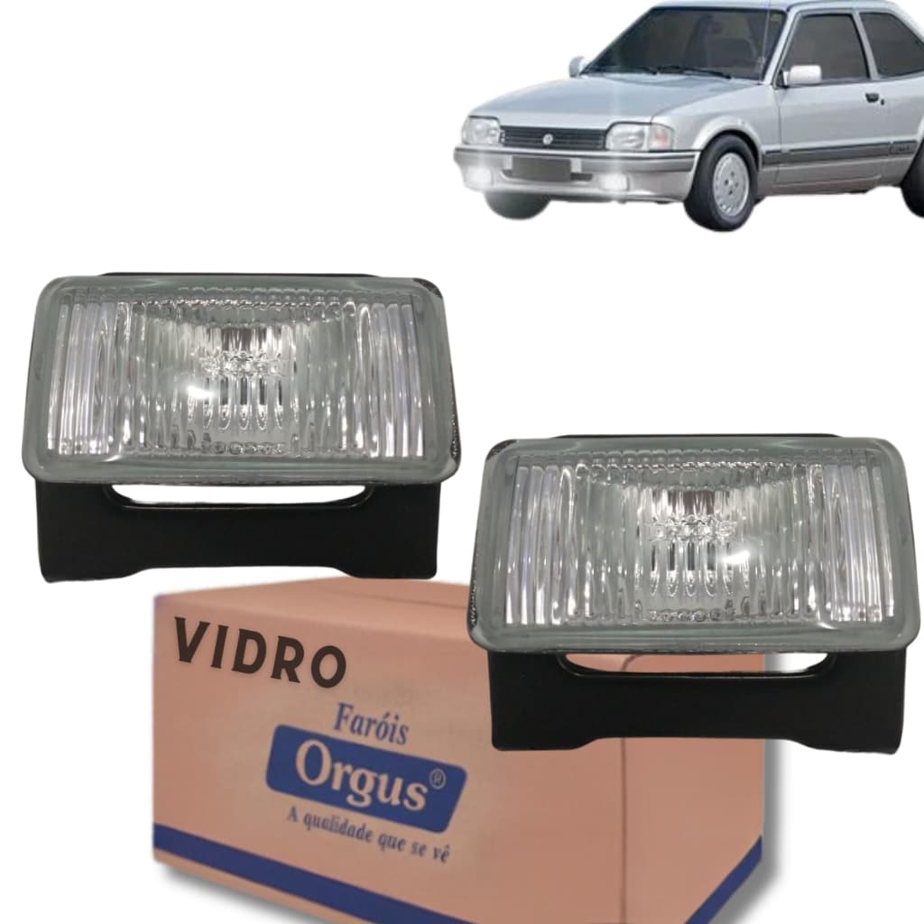 Par Farol Auxiliar Apollo Verona 1987 1988 1989 1990 1991 1992 1993 - Lente de Vidro - Orgus