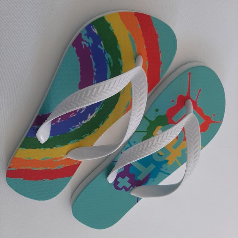 Chinelo Arco-Iris LGBT+ Confortável E Lindo Promoção