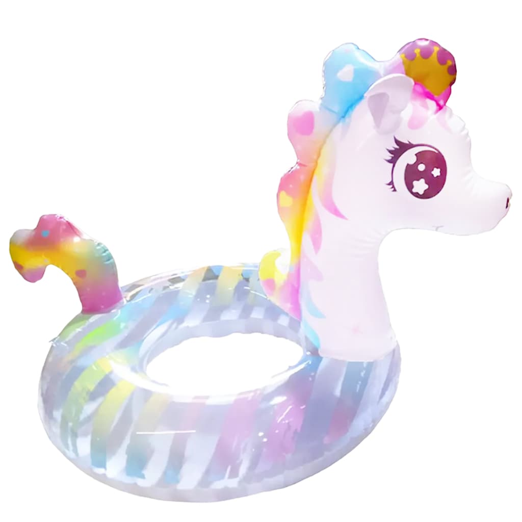 Boia Unicórnio Colorido Redonda Infantil Inflável Piscina Promoção