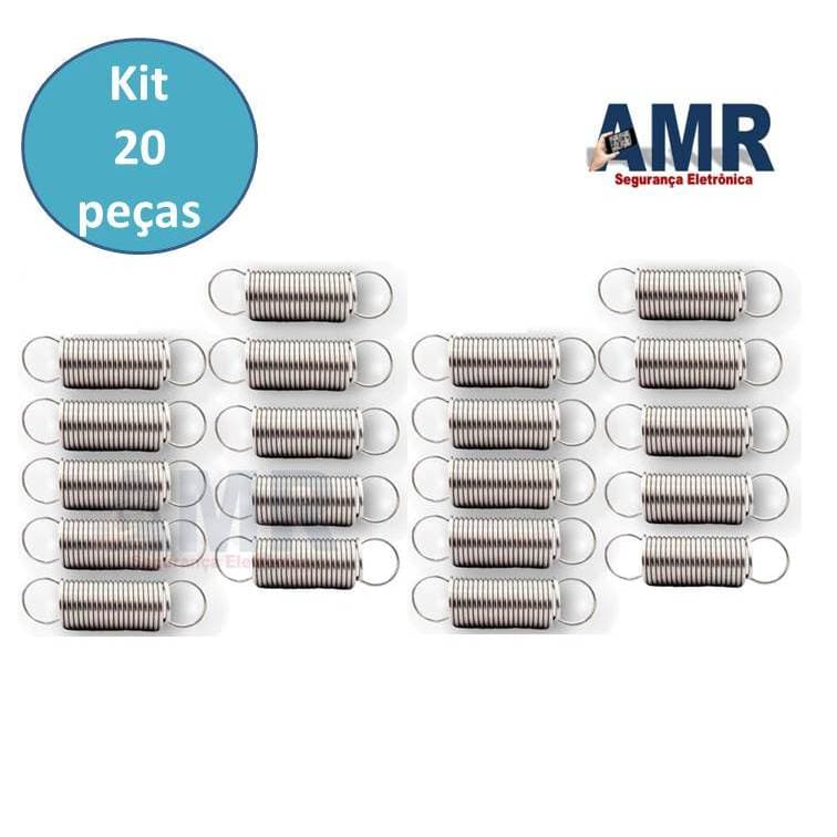 Kit 20 Molas Zincada Estica Fio Cerca Elétrica Argola Repuxo mola