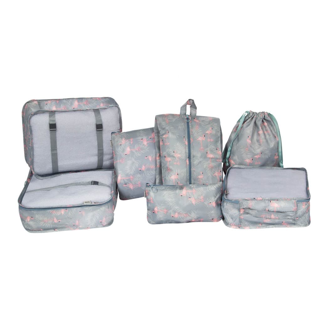 Organizador De Mala Viagem 7 Peças Necessaire Roupas