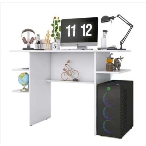 Mesa Escrivaninha Gamer PC Para Computador Com Prateleiras Suporte