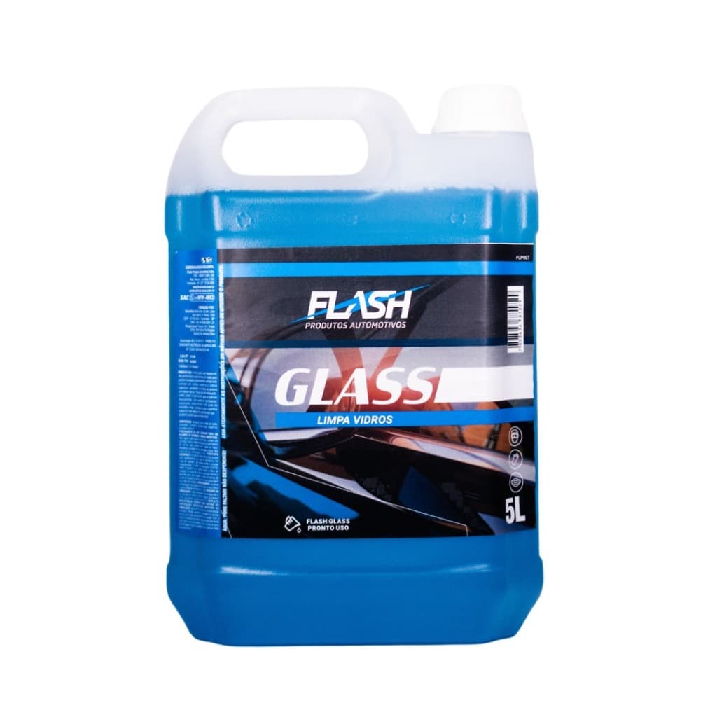 Limpa Vidros Antiembaçante 5L Flash Glass Tira Gordura Vidros, Espelhos e Cooktop