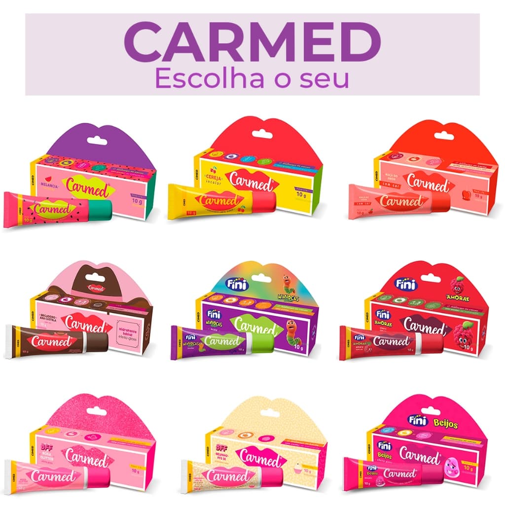 Carmed Fini Boiadeira Ana Castela BFF Glitter Beijos Hidratante Gloss Brilho Labial 10g