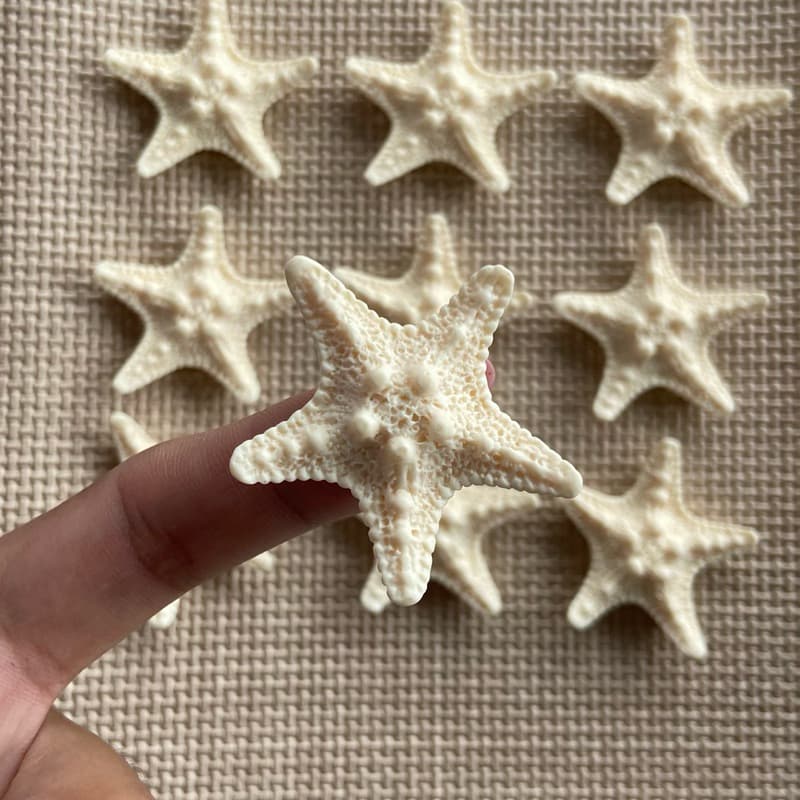 Aplique Enfeite Estrela do Mar com 10 unidades Fundo do Mar Sereia para personalizados de luxo
