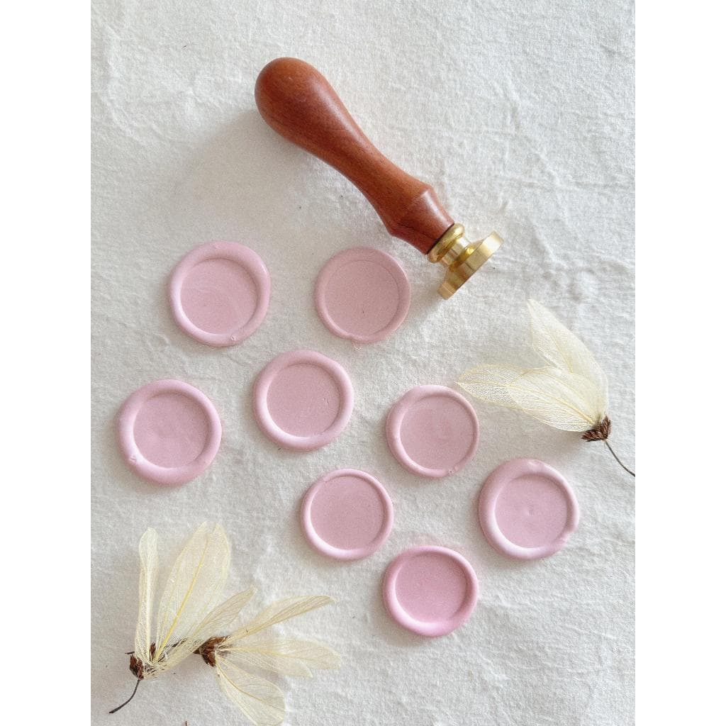 Lacres de cera Cor Rosa Baby 10un convite de casamento - Envio Imediato