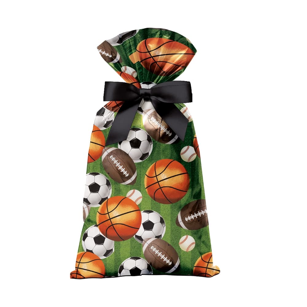 50 Unidades - Sacolinha Plástica Surpresa - Festa Bolas de Esportes - Futebol, Basquete e Futebol Americano