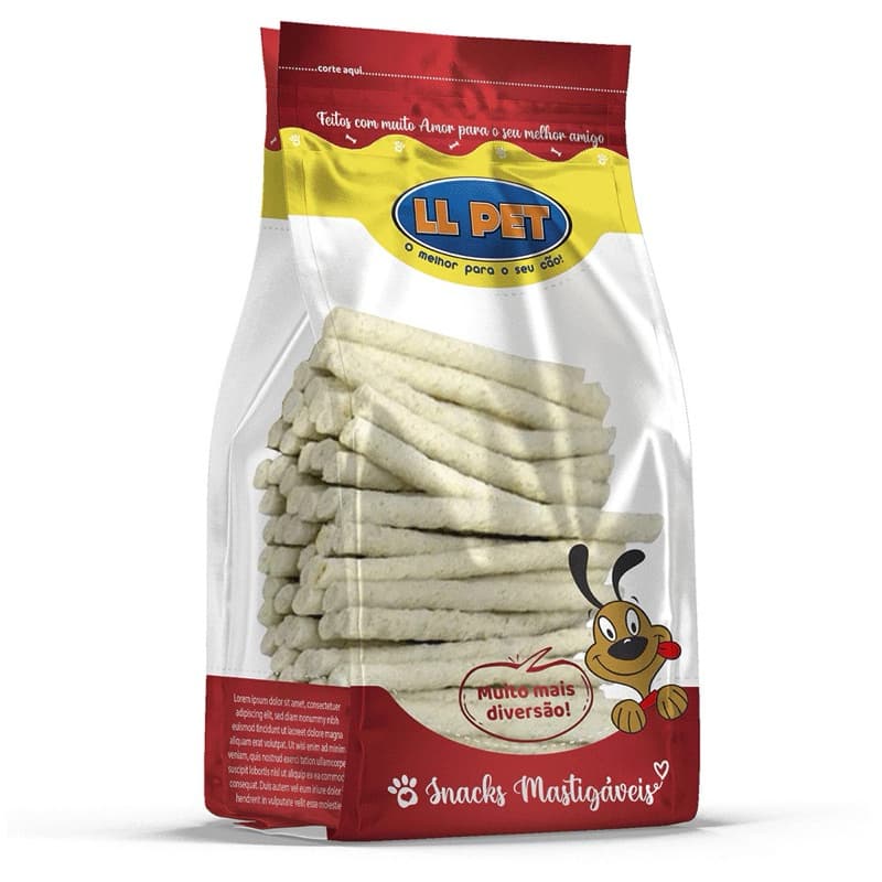 Osso Ossinhos Palitos Petiscos Mastigáveis LLPet Cães 1Kg