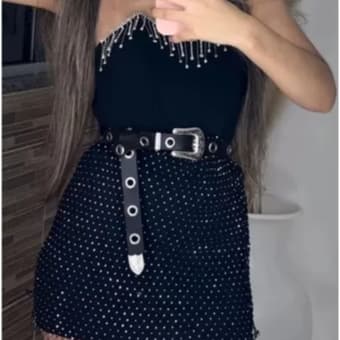 DAIANA MODA Cinto Feminino Boho Vintage de Couro Sintético Com Fivela Estreita Com Punk Rock ilhó