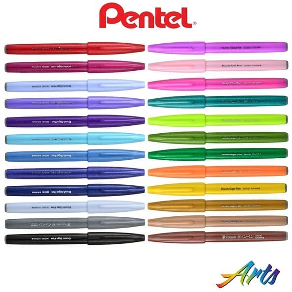 CANETA PENTEL BRUSH SIGN PEN TOUCH - UNIDADE - COR A ESCOLHA