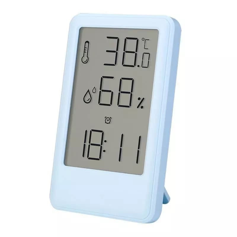 Oferta Relógio Digital De Mesa 7.6x1.9x12Cm Com Despertador Termômetro E Higrômetro