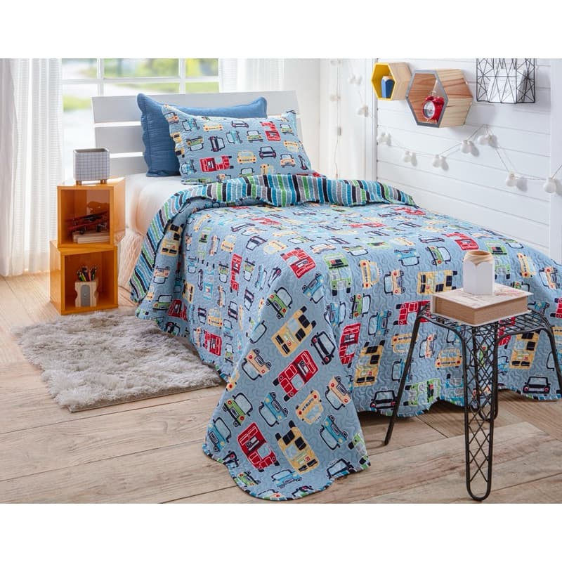 Kit Cobre Leito 2 Peças Cama de Solteiro Envio Imediato