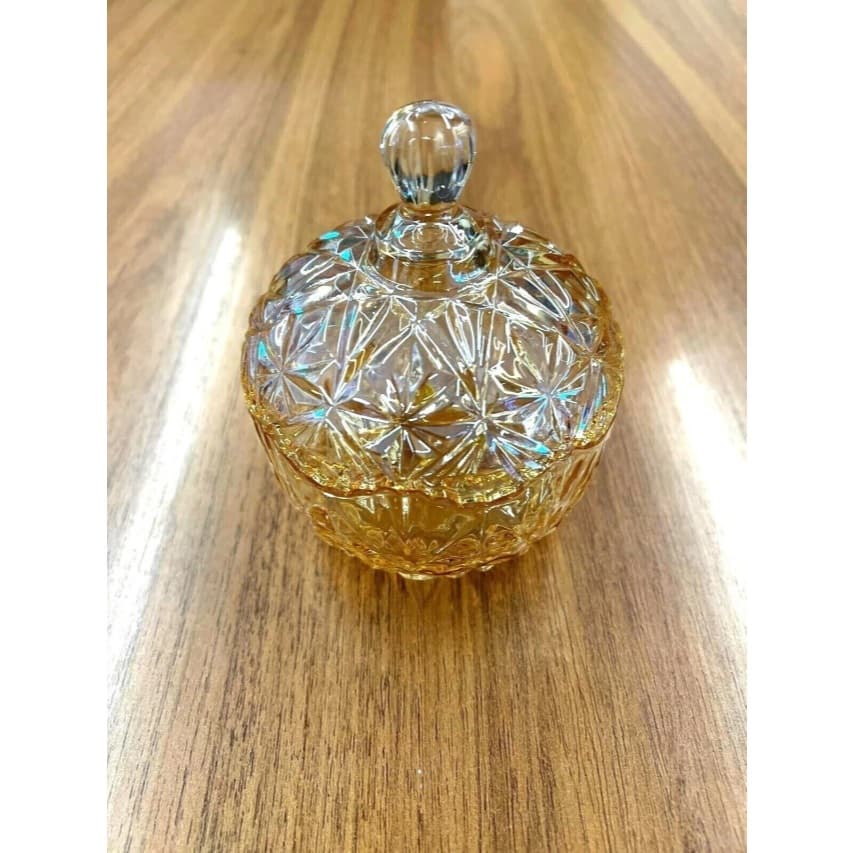 BOMBONIERE DE VIDRO RÔMENIA GOLD - 250 ML