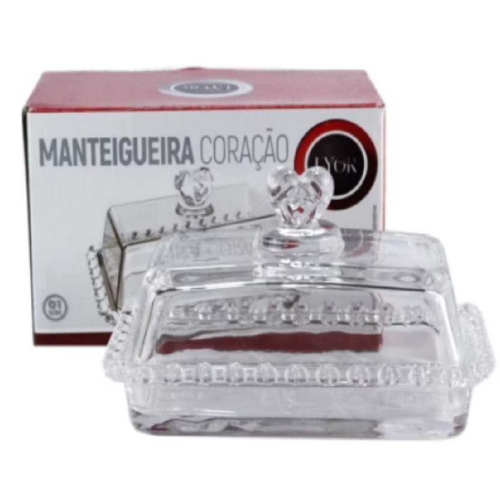Mantegueira Cristal Coração 17x10 cm