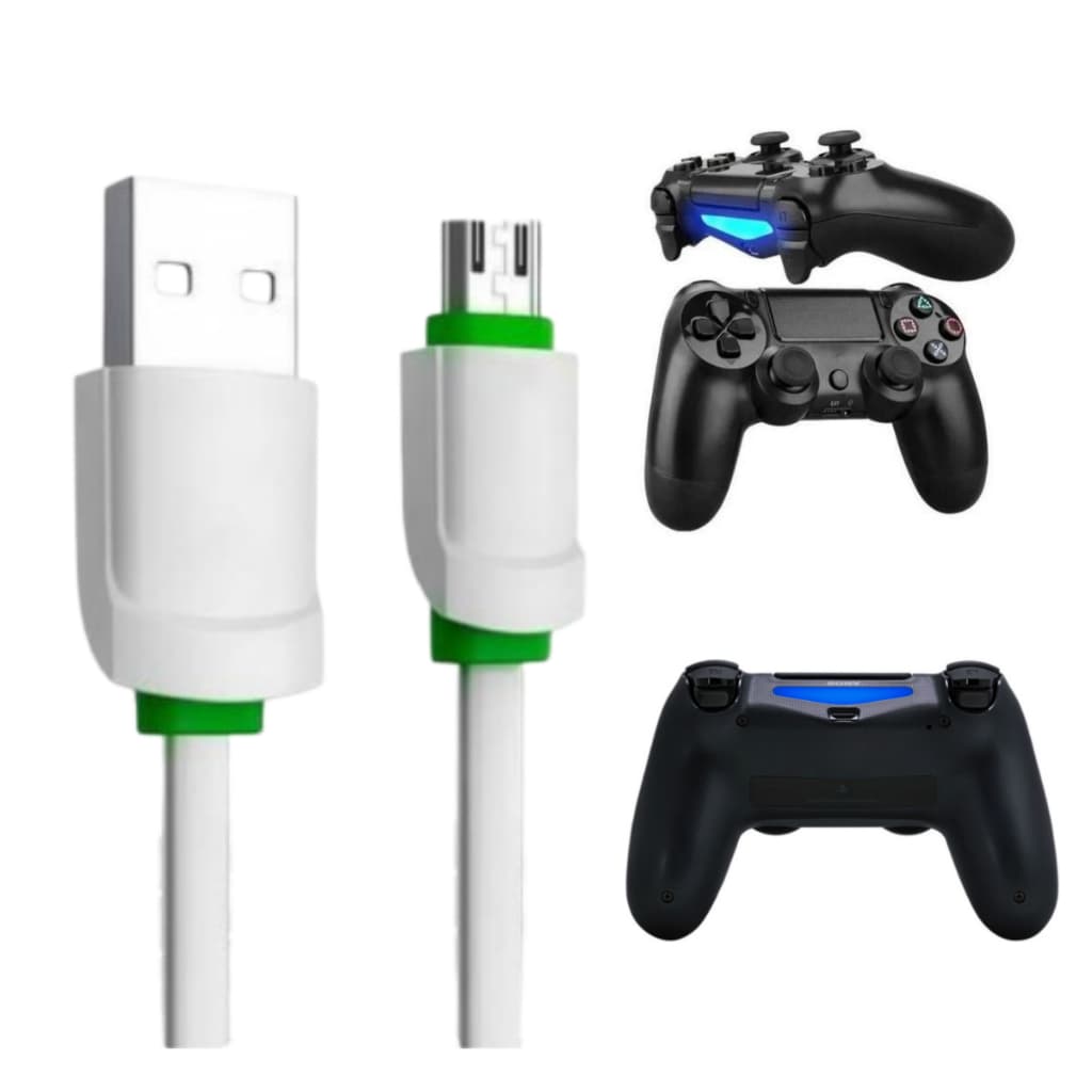 Cabo V8 De 3 Metros Para Controle de Ps4 Alta Qualidade Para Controle Carregador