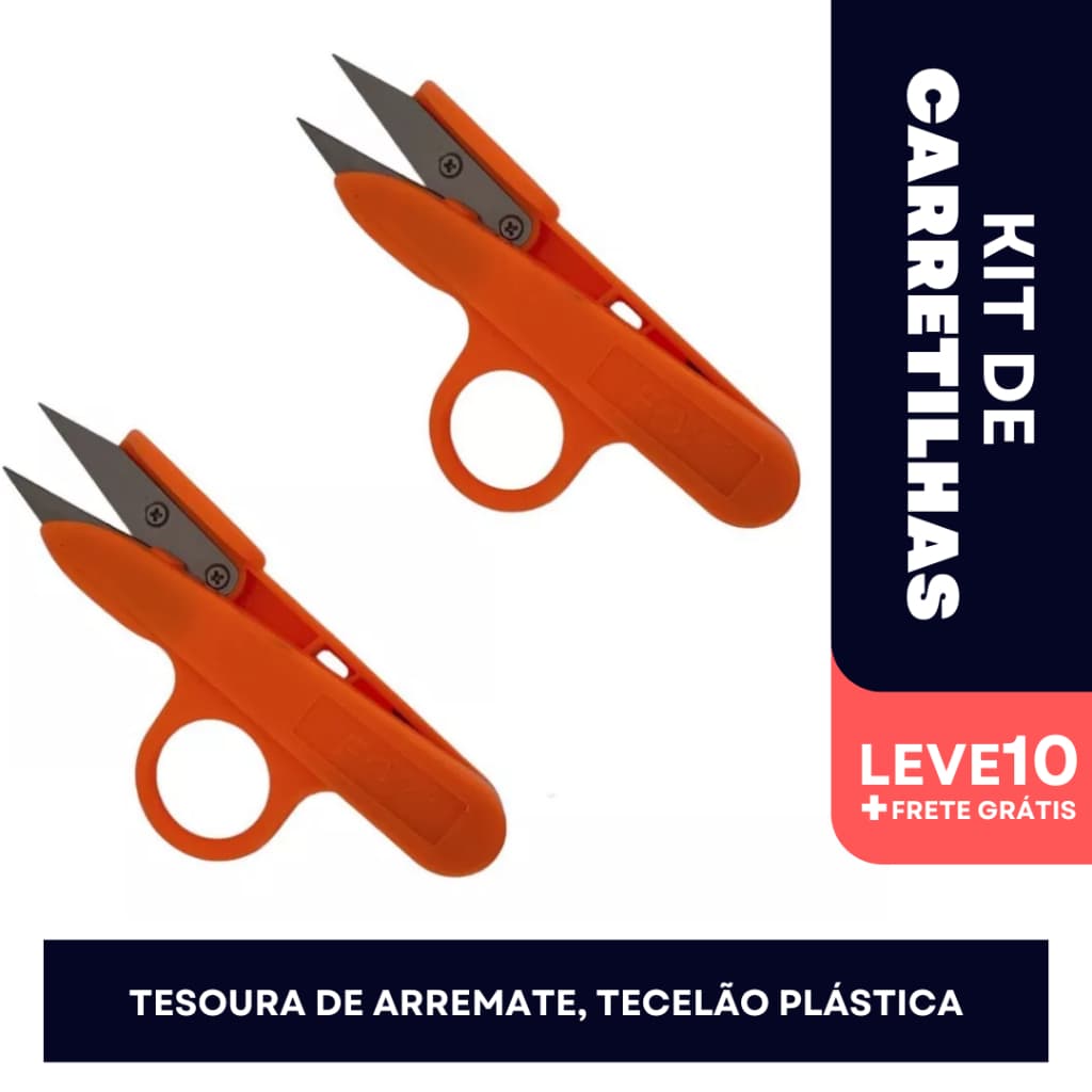 2 Tesouras De Arremate Tecelão De 12 Centímetros - Tc-800