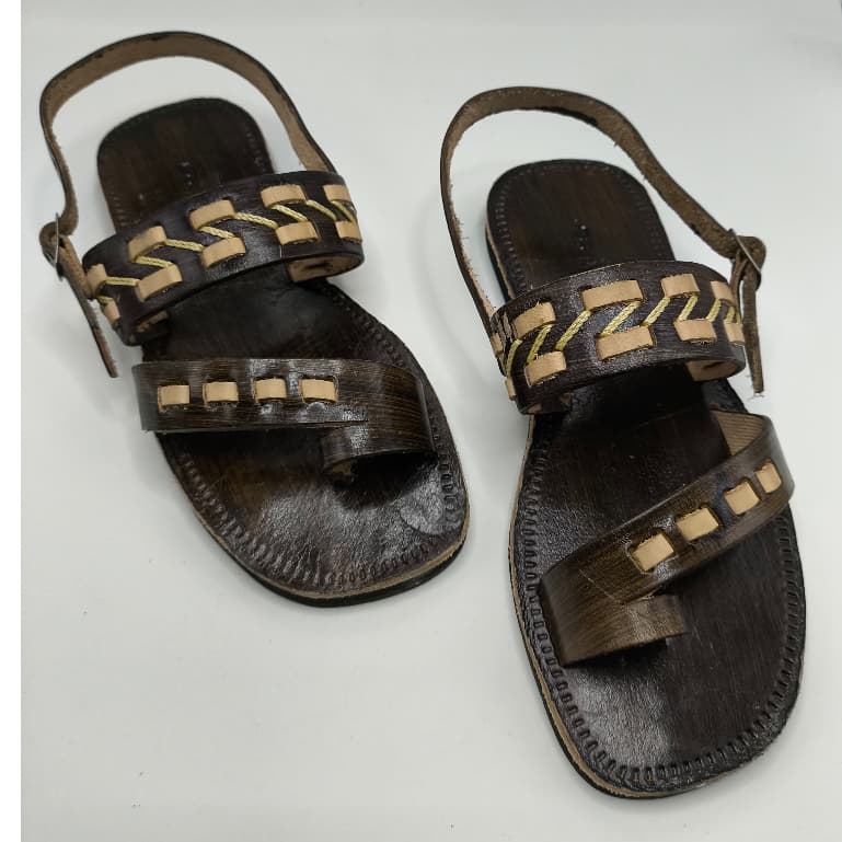 Sandalia de Couro Franciscana De Dedo Artesanal Tradicional Promoção Unisex