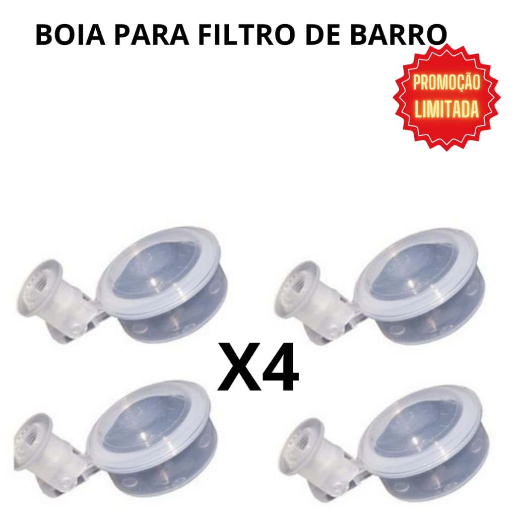 Kit C/4 Boia Dosadora Para filtro De Barro Vela para Filtro De Agua