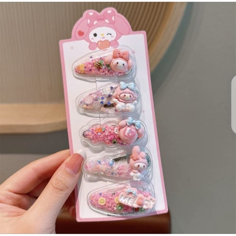 5 Pcs/Set Cute Fabric Hairpin Infantil  Fofo Acessórios Para Cabelos Doces festa junina