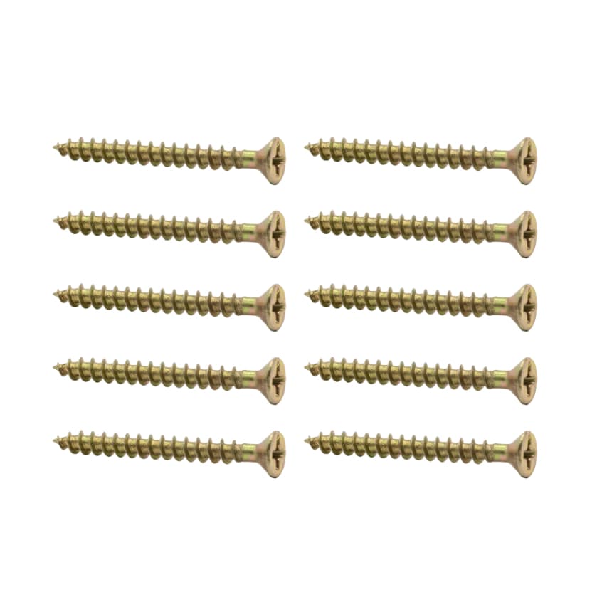 Caixa Com 200 Parafusos Fenda Phillips De Madeira 6x40mm Cabeça Chata
