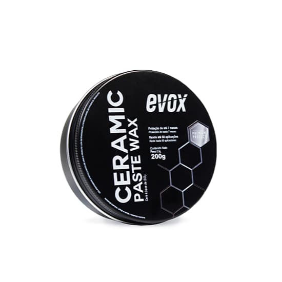 Cera Pastosa Automotiva Evox SiO2 Ceramic Wax - Proteção Cerâmica De Longa Duração E Brilho Intenso