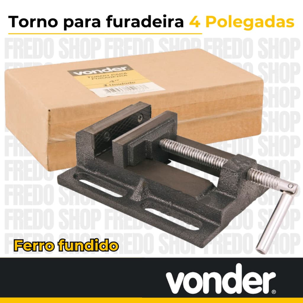 Morsa Torno para furadeiradeira de bancada 4" VONDER