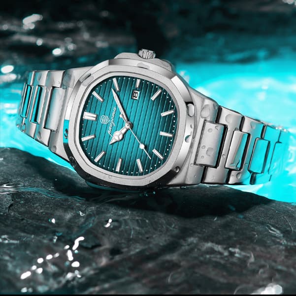 Relógio de Pulso de Luxo em Aço PaaZomu Quartzo Gentleman's Watch