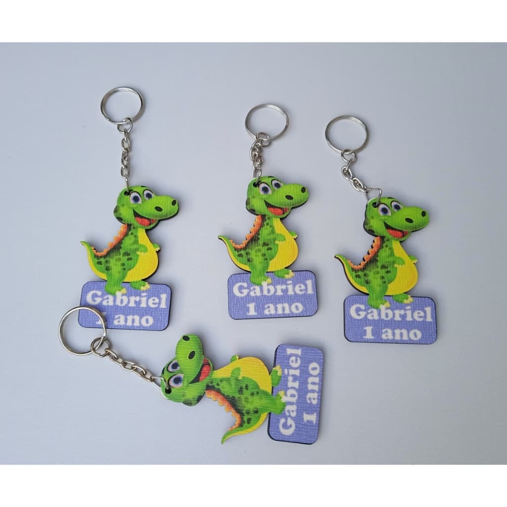 Chaveiros Tema Dino Lembrancinhas Personalizadas