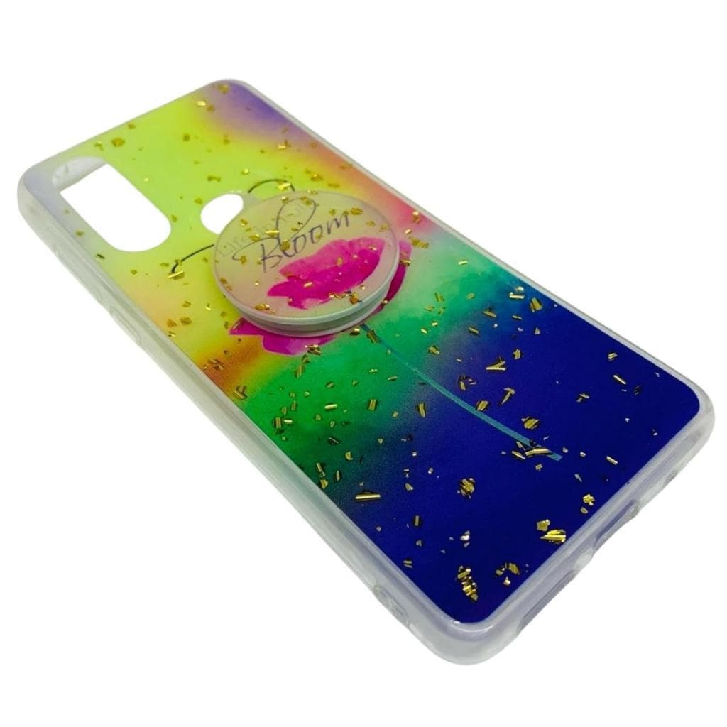 Capinha de Celular Para Moto One Action / Moto One Vision Com Suporte Para Dedos