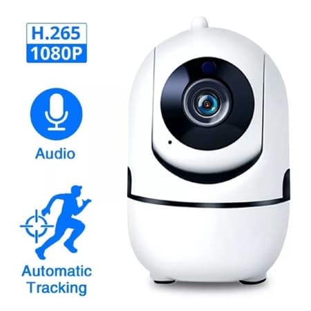 Camera Ip Wifi Giratória Estilo Babá Eletrônica Com Visão Noturna Infravermelho Aplicativo