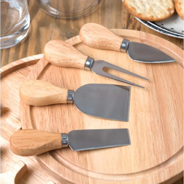 KIT DE FACAS PARA QUEIJOS COM 4 PEÇAS TOPCHEF