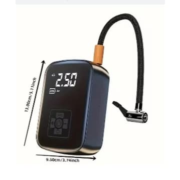 Compressor de ar sem fio do carro, pneu automático com display digital, motocicleta, b