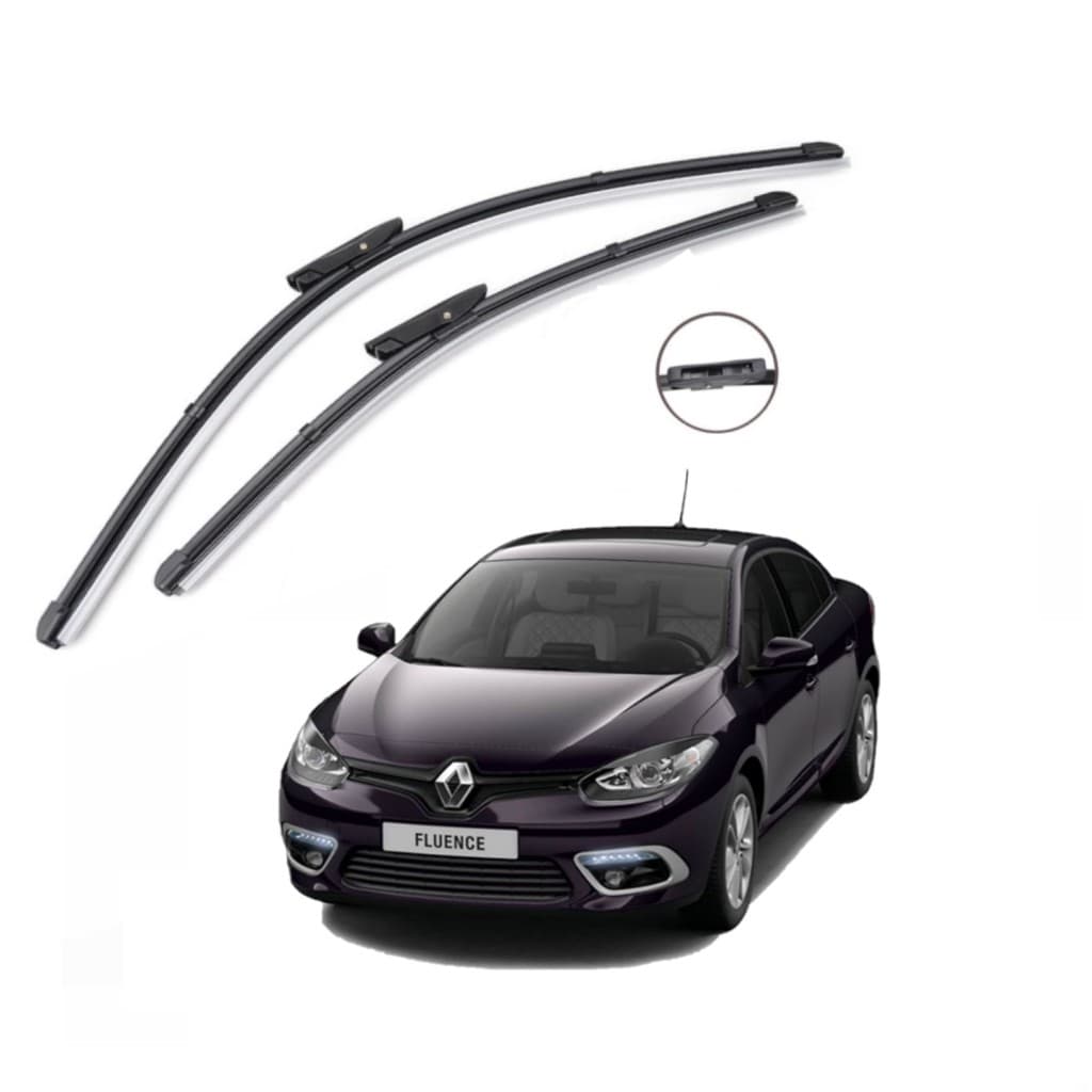 Par Palhetas Limpador De Parabrisa Silicone Chuva Fluence 2011 A 2015