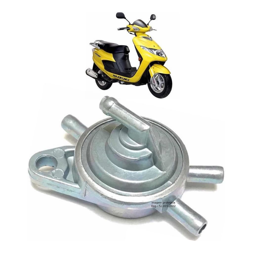 Torneira Registro Bomba de Combustível Suzuki Burgman 125 2005 a 2010 / Future 125 / Lindy 125