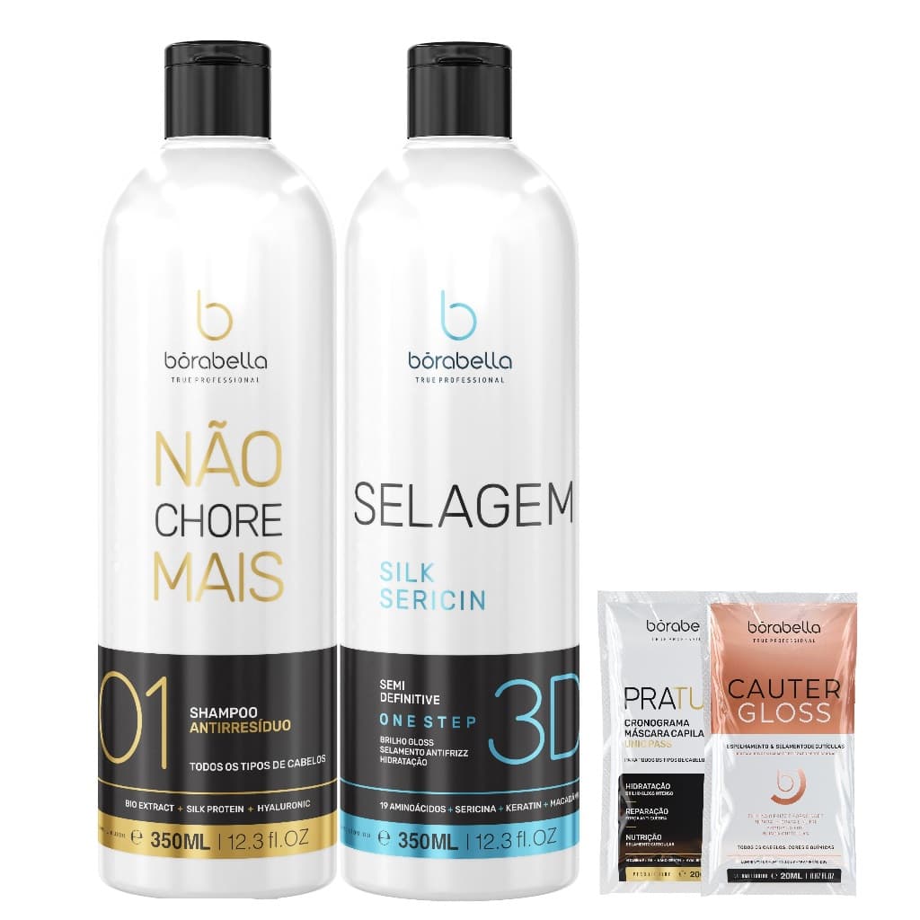 Selagem Borabella Profissional + Shampoo Antiresiduos 350ml