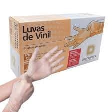 Luva De Vinil Sem Pó Descartável Descarpack e/ou Medix C/100 UN P - M - G