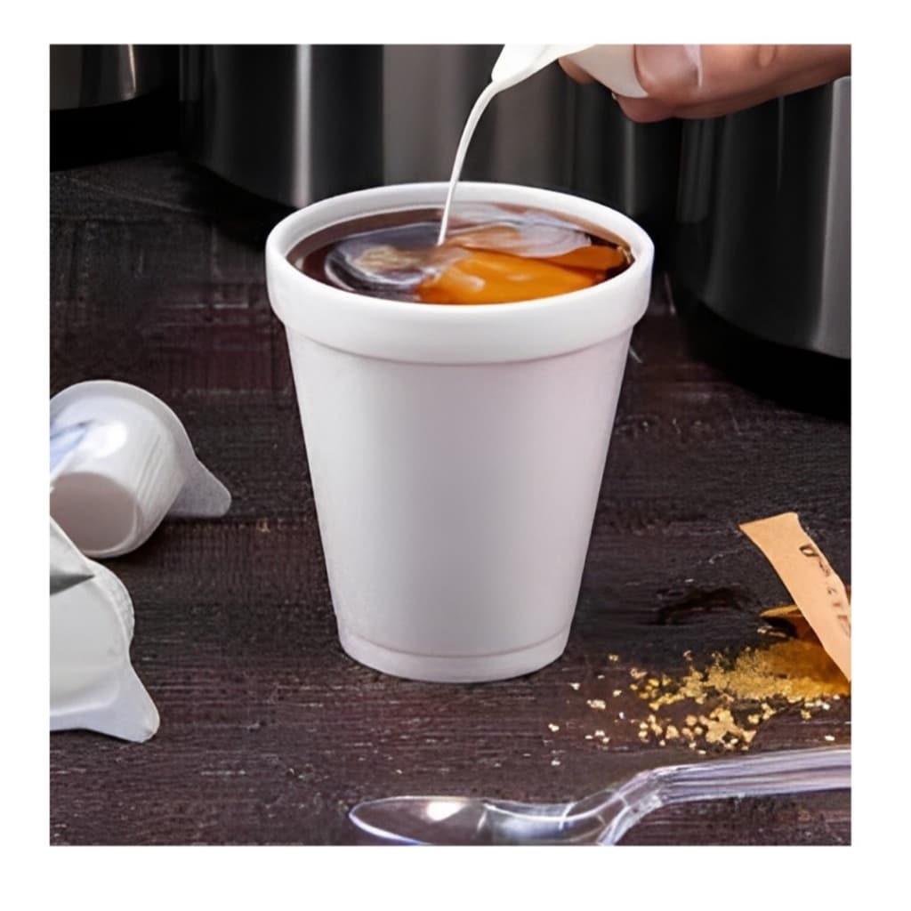 100 Unidades Copo Térmico de Isopor P/ Café Bebidas Quentes 120ml