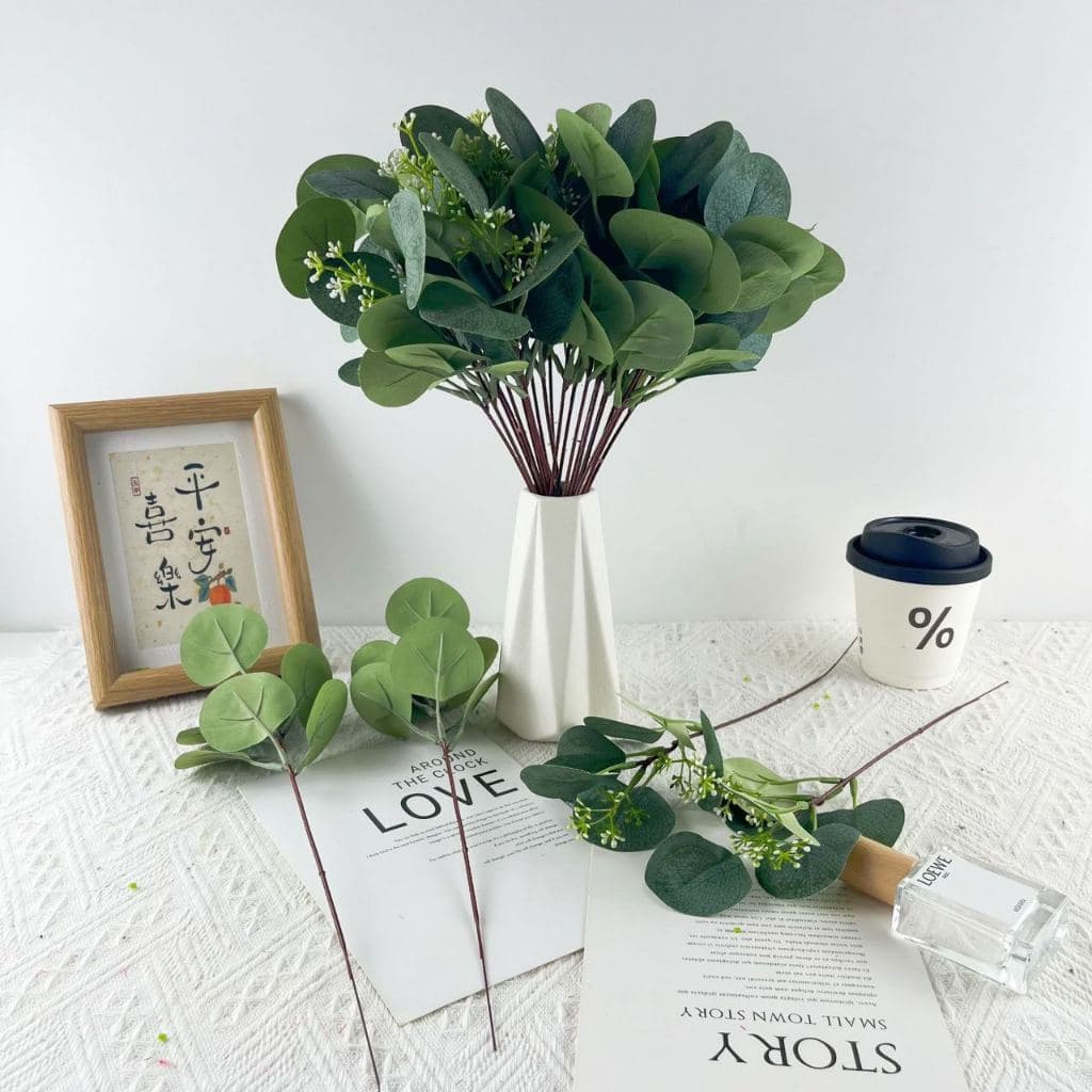 Planta artificial galho com 8 folhas - FL-737