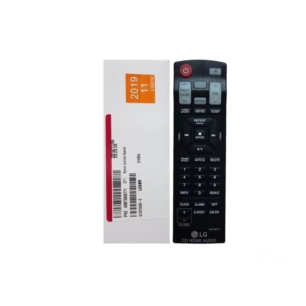 Controle Remoto Original System Som LG Akb73655771 CM4350 CM4450 CM8330 CM8350 CM8430 CM8450 CM9520 CM9530 CM9540 CM9550