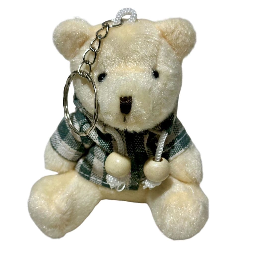 Mini Ursinho Chaveiro De Pelúcia Urso Com Blusa  Lembrancinha Infantil Fofo - 9cm