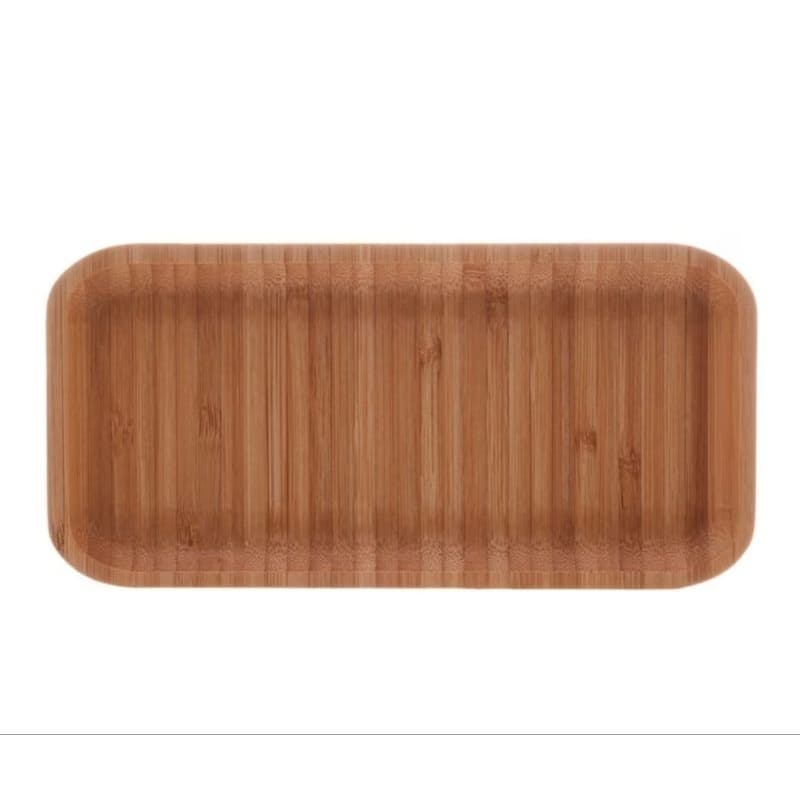 Bandeja Retângular Petisqueira de Bambu 28cm - Lyor