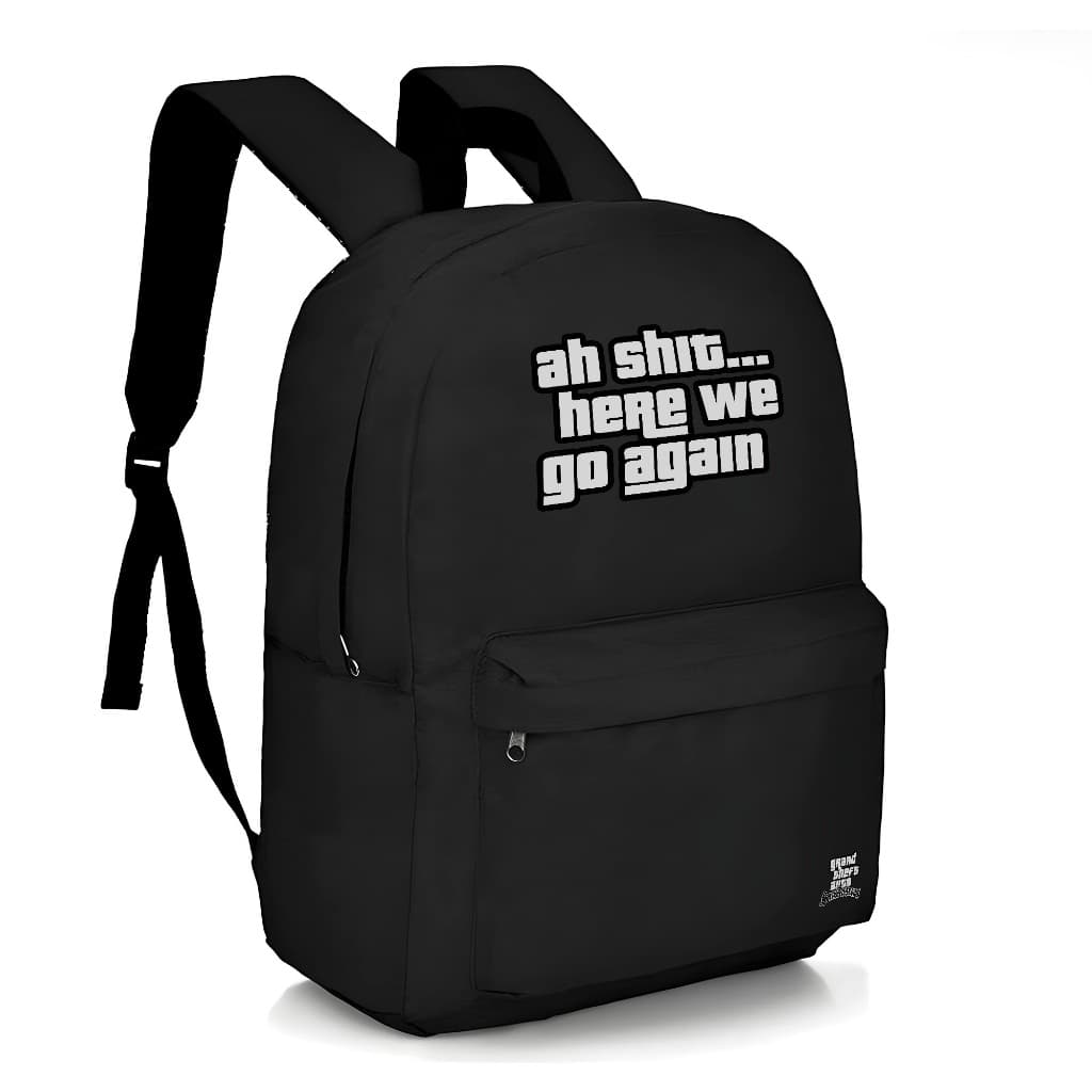 Mochila Escolar StreetWear Volta as Aulas Bolsa Estilo de Rua Unissex Estampada Envio Imediato