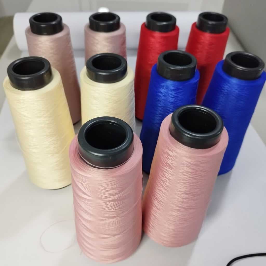 kit 2 cones de fio overloque, galoneira e interloque com 100g cada rolo - varias cores