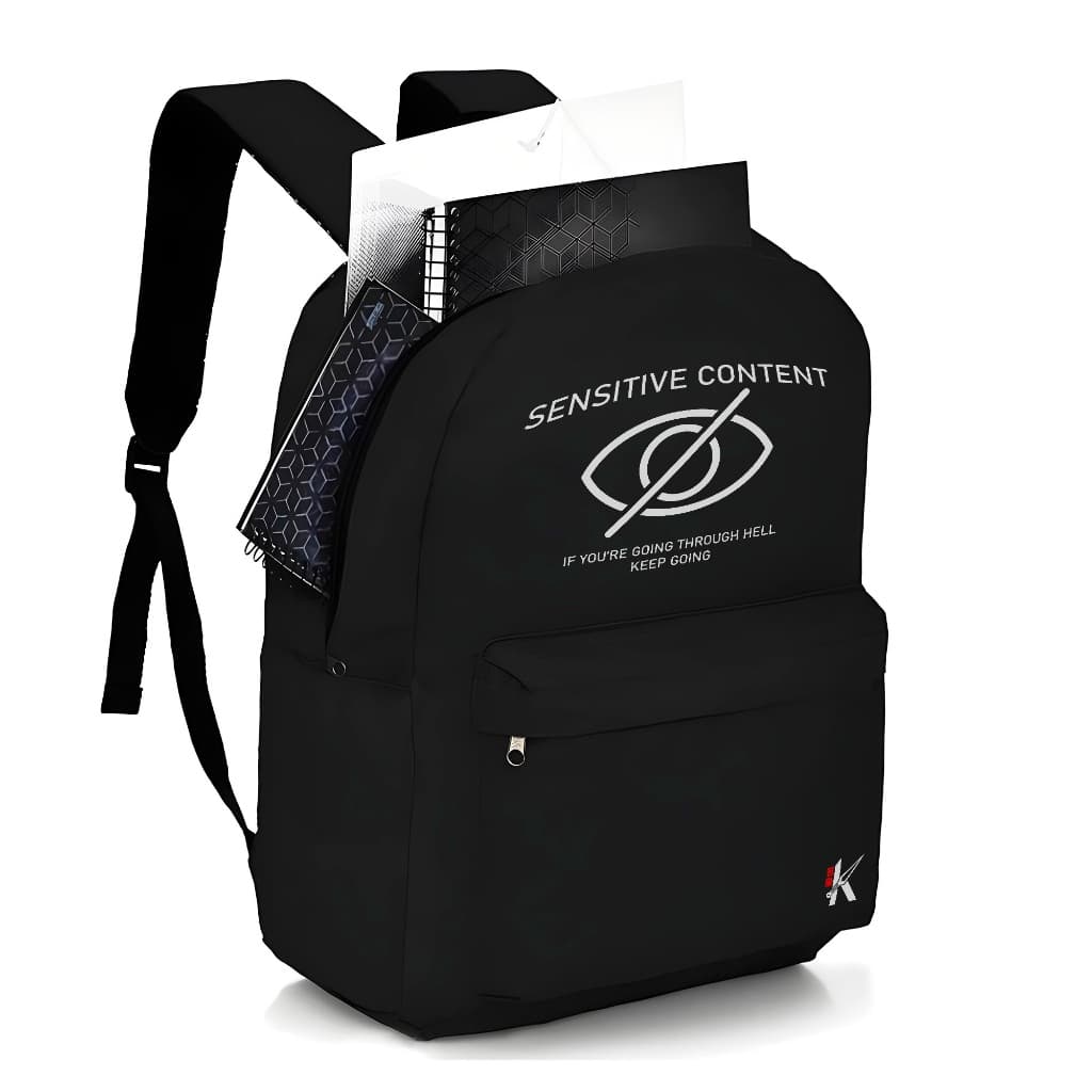 Mochila Escolar StreetWear Volta as Aulas Bolsa Unissex Estampada Estilo de Rua Rap