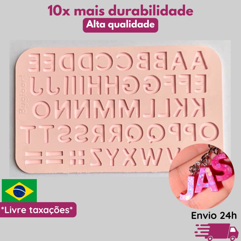 Molde de silicone mini letra alfabeto artesanato resina epóxi bisquit letras pequenas confeitaria