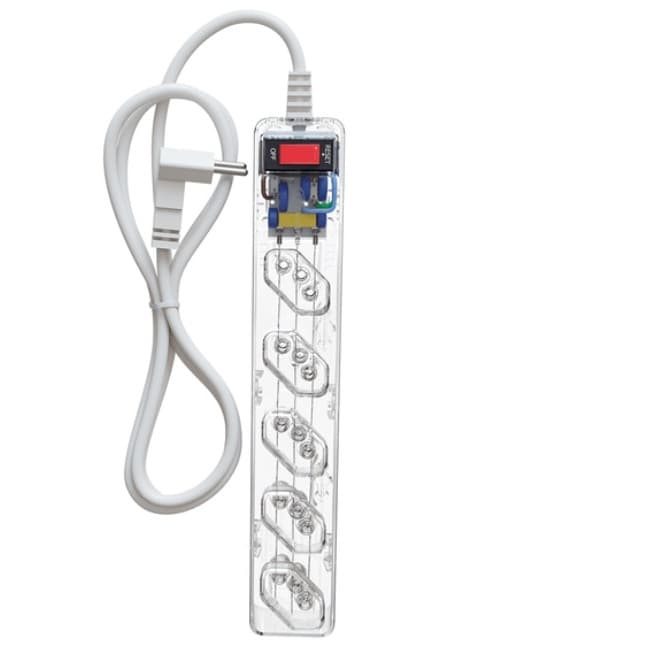 Filtro De Linha Dps Tecnologia Lcf Iclamper Energia 5 Tomada Cor Transparente