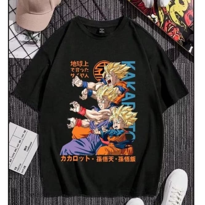 camisa de anime kakaroto (100%algodão)