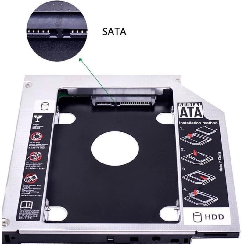 Adaptador Case Hd 12.7mm Hd Ssd Sata 2.5 Gaveta Notebook