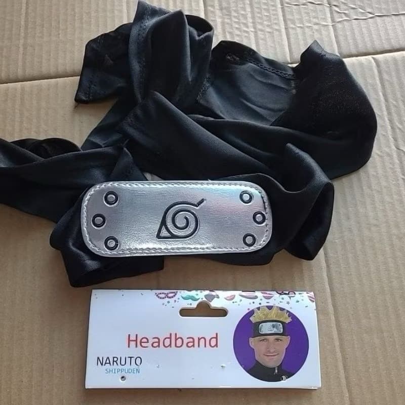 Faixa Bandana Ninja Naruto Aldeia da Folha kakashi para Fantasia Sasuke Cosplay e Anime